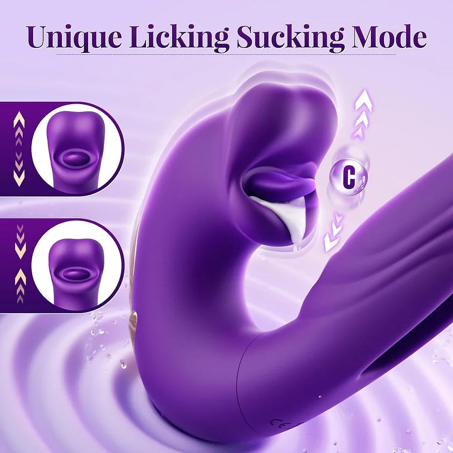 ✨2026 New AI Sync G-Spot Vibrator Support APP control 💞 7 Vibration & 5 Licking Modes + Free Mystery Gift | 30-Day Fast Refund