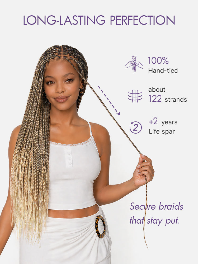 💖 Last Day: 73% 🎉 Salon Braids HD Lace Knotless Wig 💋