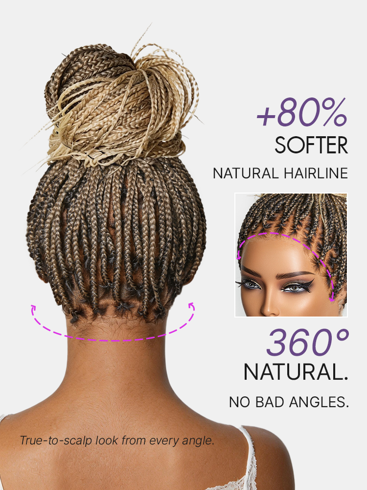 💖 Last Day: 73% 🎉 Salon Braids HD Lace Knotless Wig 💋