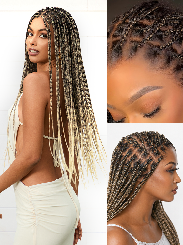 💖 Last Day: 73% 🎉 Salon Braids HD Lace Knotless Wig 💋