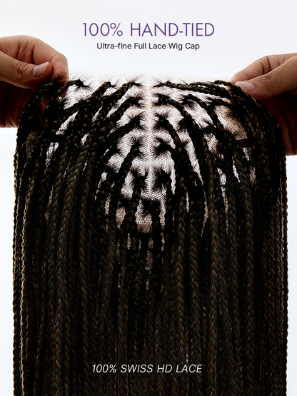 💖 Last Day: 73% 🎉 Salon Braids HD Lace Knotless Wig 💋