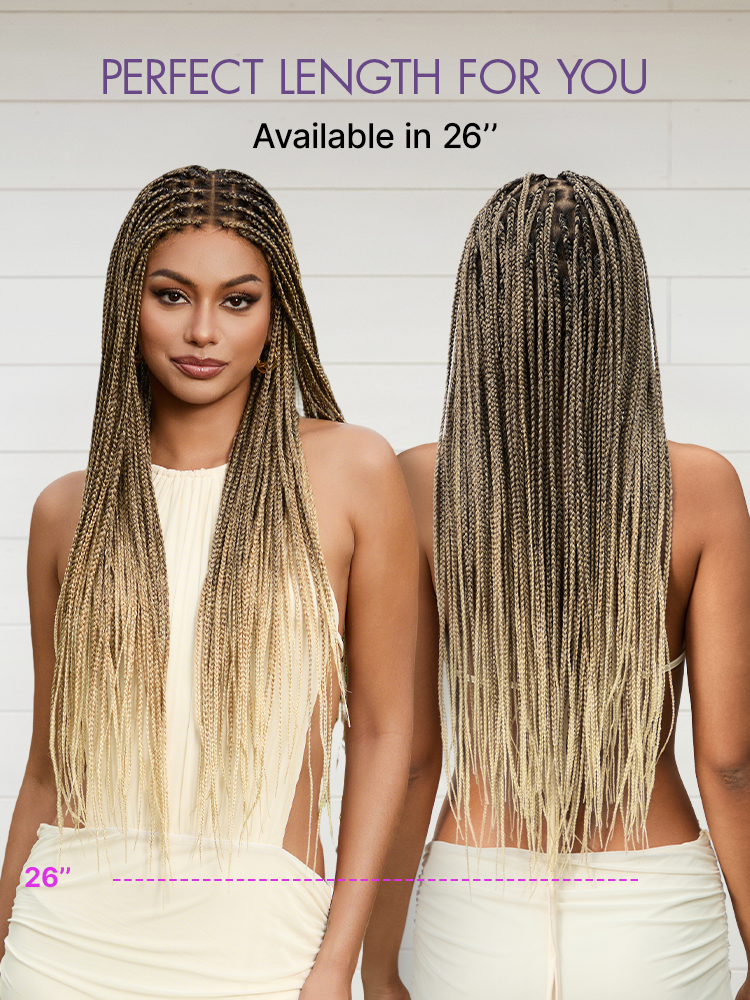 💖 Last Day: 73% 🎉 Salon Braids HD Lace Knotless Wig 💋