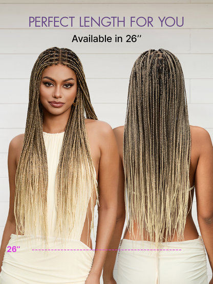 💖 Last Day: 73% 🎉 Salon Braids HD Lace Knotless Wig 💋