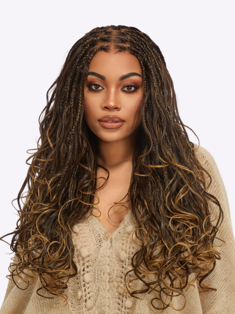 💖 Last Day: 73% 🎉 Salon Braids HD Lace Knotless Wig 💋