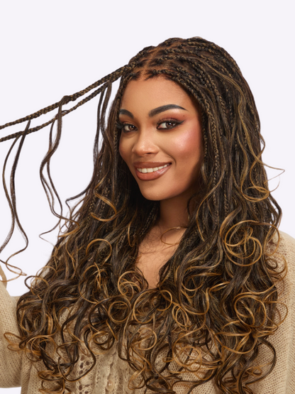 💖 Last Day: 73% 🎉 Salon Braids HD Lace Knotless Wig 💋