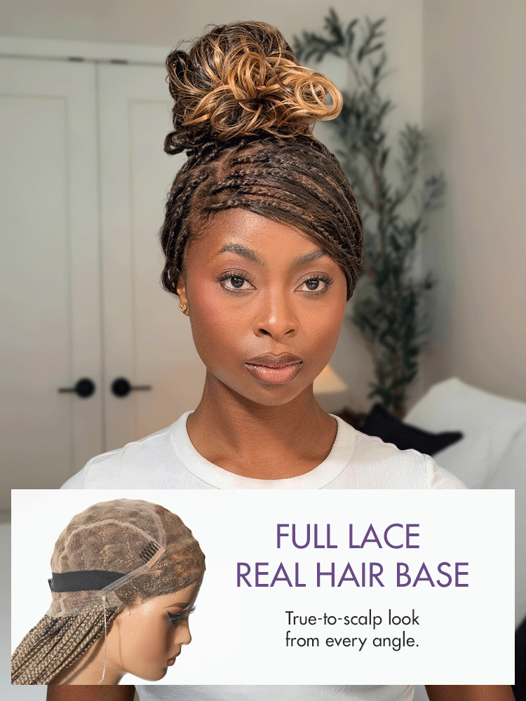 💖 Last Day: 73% 🎉 Salon Braids HD Lace Knotless Wig 💋