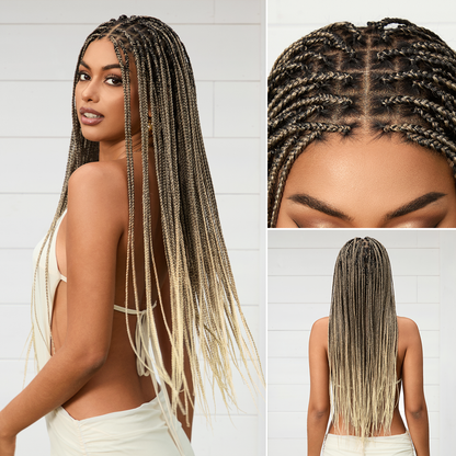 💖 Last Day: 73% 🎉 Salon Braids HD Lace Knotless Wig 💋